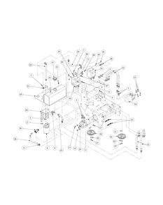 Hydro Pump Assembly Diagram and Parts List for H1748 55AE3D4S750-WAM Cub Cadet Lawn Mower